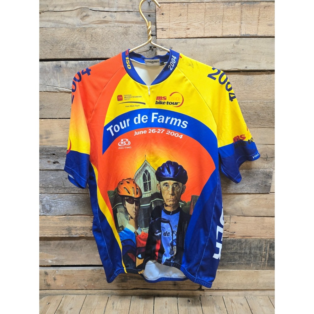 Pactimo MS Tour de Farms Cycling Jersey XXL 2004 Bike Shirt Fundraiser